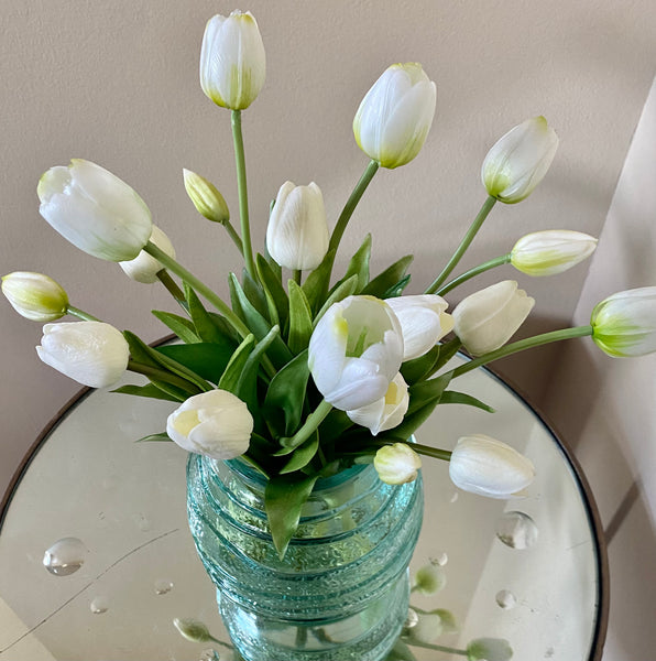 White tulips